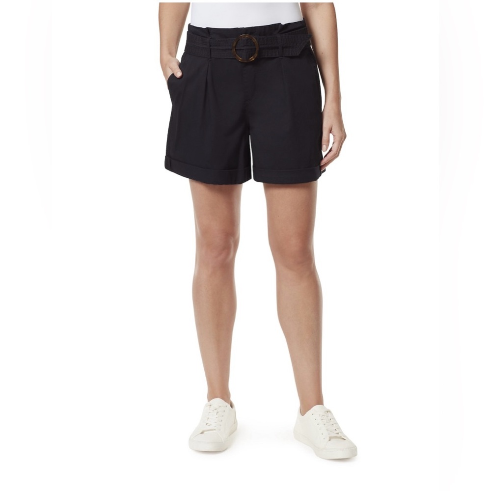 New Women’s Gloria Vanderbilt Black Vacation Shorts Size 6